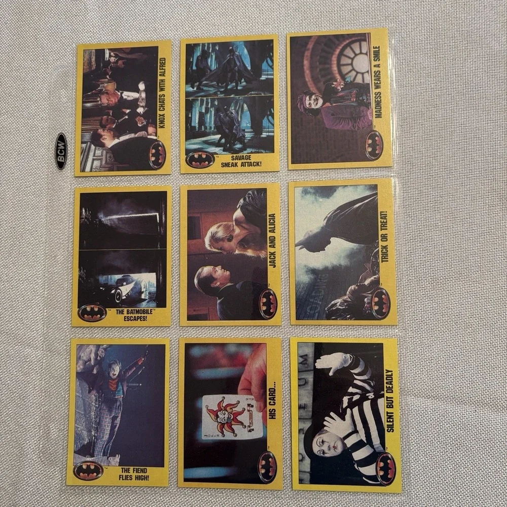1989 Topps Batman Movie Picture Cards Series 2 Complete Set with 22 Stickers‎